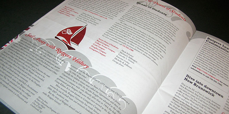 A page from Focus 2007. The theme was Eighteenth Century nautical.
